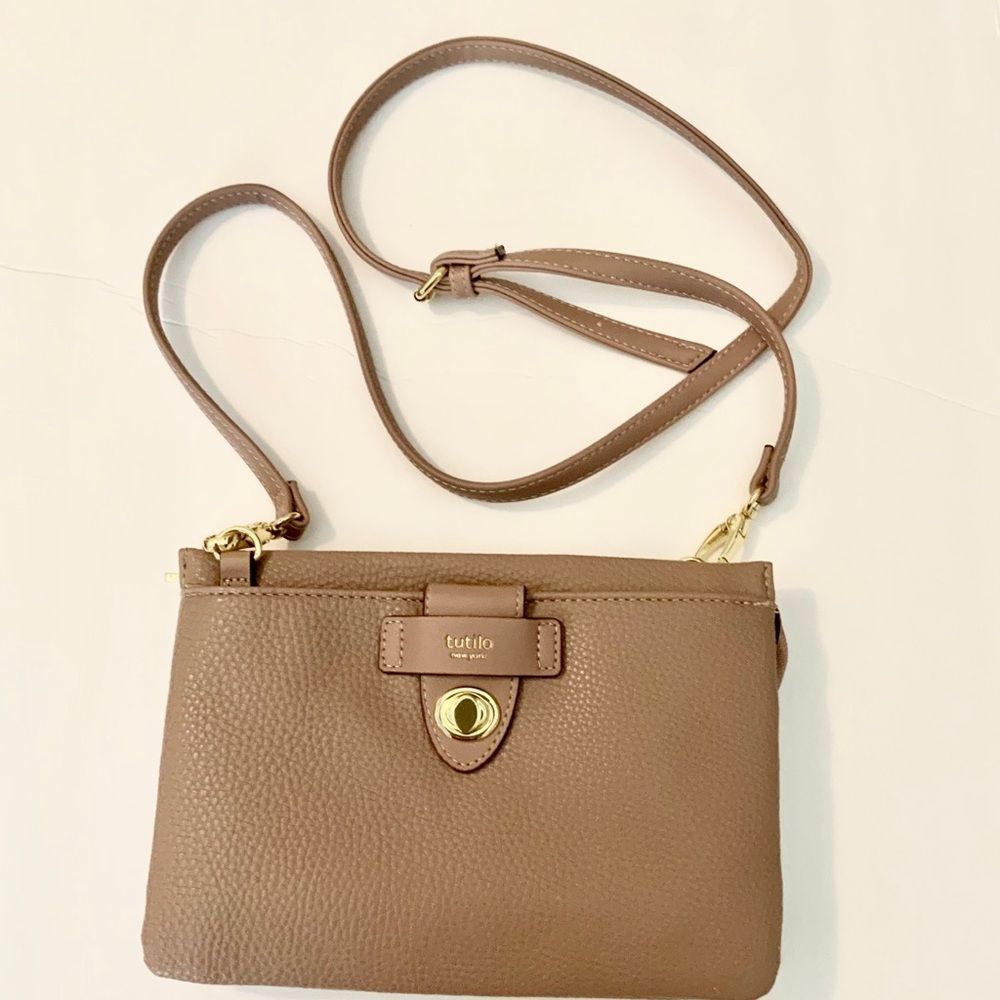 Tutillo of New York Cross Body Purse - Light Pink